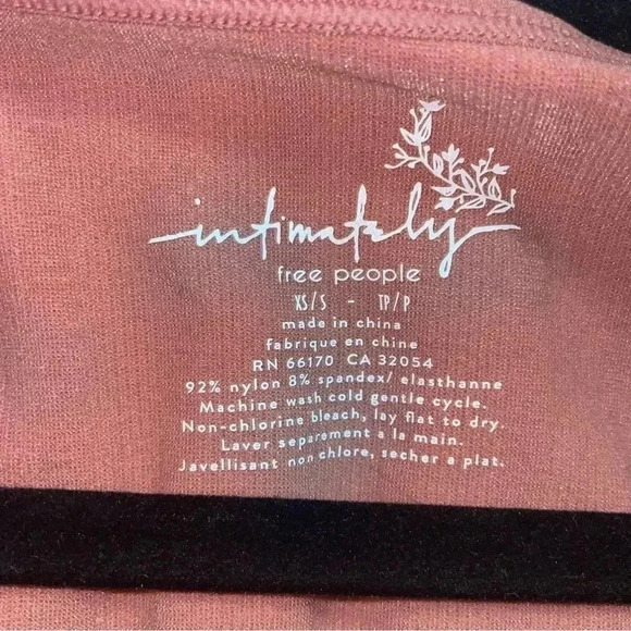 Free People - Lucky You Dusty Rose Long Sleeve Crop Top - Picture 4 of 4